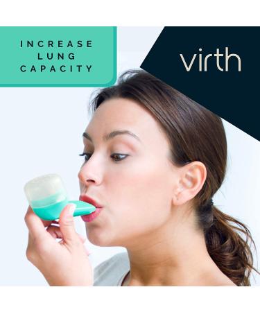 VIRTH Lung Expansion & Mucus Relief Device | Breathing Exercise Flutter Valve Exerciser | Clear Lungs & COPD Aid - Buy Online on GoSupps.com