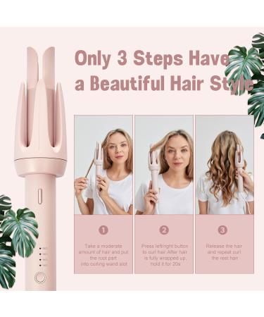 Automatic Curling Iron - 1 Inch Hair Curler with Anti-Tangle & Auto Shut-Off | Fast Heat-Up Ceramic Faceplate for Medium-Length Hair - Buy Online on GoSupps.com