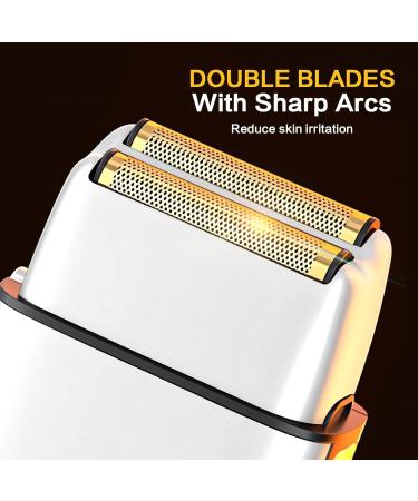Premium Electric Razor for Men | Waterproof Foil Shaver with 3 Adjustable Speeds | Rechargeable Close Shave Trimmer for Face Beard & Head - Silver - Buy Online on GoSupps.com