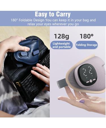 Eye Massage Device - Electric Visual Eye Massager with Warmth & Vibration for Swollen Dry Eyes | Improve Sleep | Perfect Gift for Men & Women - Buy Online on GoSupps.com