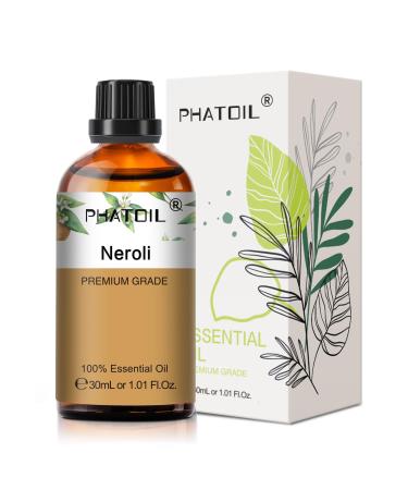 PHATOIL Neroli Essential Oil 30ML Premium Grade Pure Essential Oils for Diffusers for Home Perfect for Aromatherapy Diffuser Humidifier Candle Making Neroli 30.00 ml (Pack of 1)