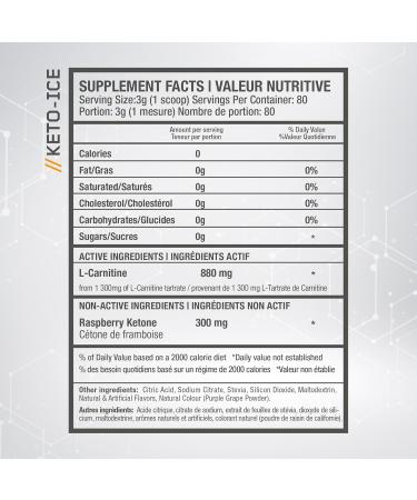 Beyond Yourself - Keto-Ice | Stimulant-Free Thermogenic Fat Burner | Advanced Metabolism Booster Energy Enhancer & Weight Management | Formulated with L-Carnitine & Raspberry Ketone | Lemon Lime - Buy Online on GoSupps.com