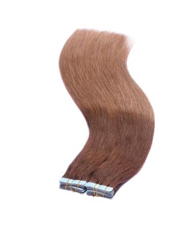 Tape In Hair Extensions #4/27 Ombre - 40cm 100% Remy Human Hair 60 Tresses 2.5g Each - Best Quality for Luxurious Hair Transformation - Buy Online on GoSupps.com