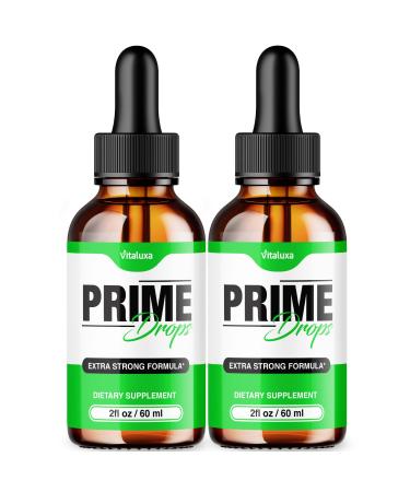(2 Pack) Prime Drops for Men Extra Strength Prime Drops Liquid Supplement Performance Blend All Natural Support PrimeDrops Advanced Formula Vitamins for Health Wellness Reviews (4oz)