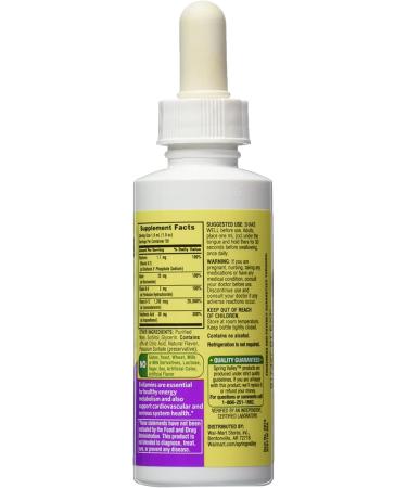 Spring Valley B-Complex Sublingual Liquid 2oz with Vitamin B-12 Burst - Buy Online on GoSupps.com
