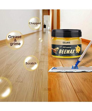 Refined Wood Care Wax Solid Wood Furniture Polishing Seasoning Beeswax Paste Timber Seasoning Beewax Pleasant Smell Easy to Use Beeswax Polish for Wood & Furniture 80 g (Pack of 1) - Buy Online on GoSupps.com