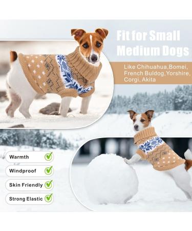 Idepet Winter Dog Sweater - Warm Sweater for Small & Medium Dogs & Cats - Cozy XS Yellow Pet Apparel - Buy Online on GoSupps.com