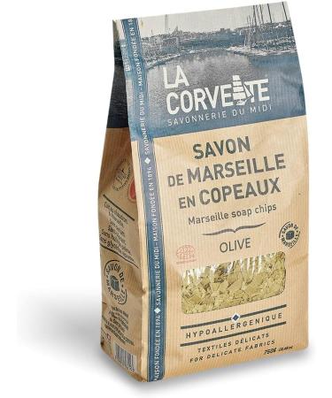 La Corvette Savon de Marseille en Copeaux Olive 750 g Sans parfum 750 g (Lot de 1) - Buy Online on GoSupps.com