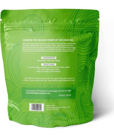 10 lb Dead Sea Salt & Magnesium Flakes Bath Salts for Women | Relaxing Soak | Pack of 1 - Buy Online on GoSupps.com