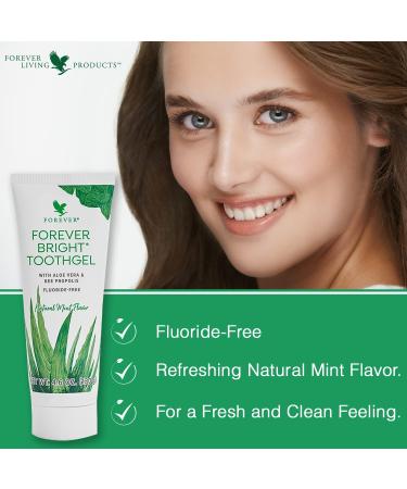 Forever Bright Toothgel 4.6oz Tube - Natural Mint Flavor - 1 Pack - Buy Online on GoSupps.com
