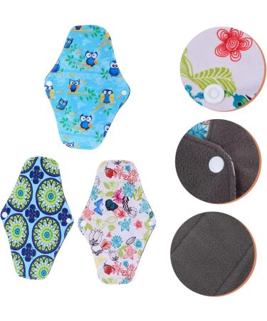 Excart Charcoal Tea Towels - 3 Pack Reusable Washable Sanitary Cushions for Women - Eco-Friendly Care Mats - Buy Online on GoSupps.com