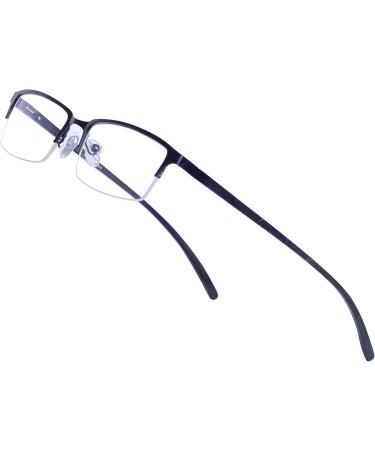 Joxigo Computer Glasses - Blue Light Filter Anti-Fatigue UV Protection Stylish Metal Rectangular Design for Men - Buy Online on GoSupps.com