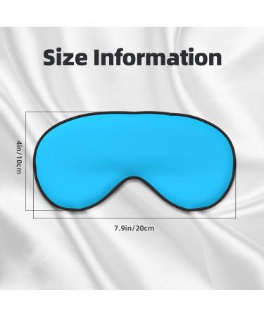 Light Blue Unisex Adjustable Buckle Blackout Sleep Eye Mask - Perfect for Home Travel Yoga & Naps - Buy Online on GoSupps.com