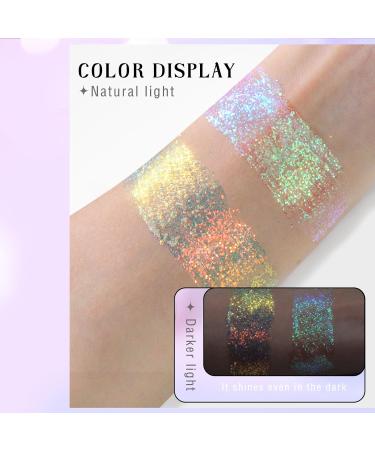NewBang Roll-on Chameleon Color Changing Holographic Body Glitter Gel - 12# Sparkling Blue - Buy Online on GoSupps.com