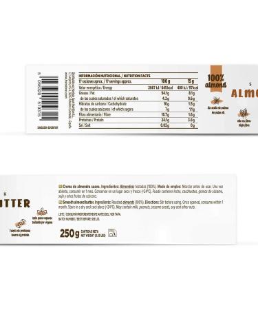 HSN HSN Almond Cream | 250g roasted almond butter Smooth and creamy texture 100% natural almond 0% additives | No palm fat or salt no added sugars - Buy Online on GoSupps.com