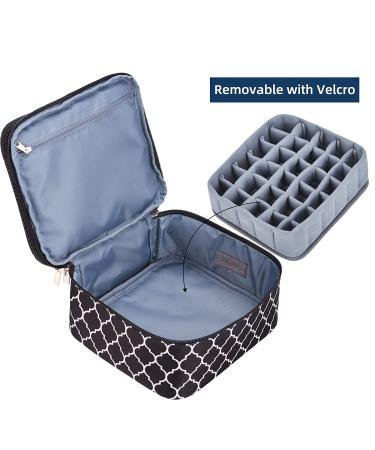 NICOGENA Double Layer Nail Polish Holder Organizer Bag & Manicure Set Case | Holds 30 Bottles | Secure Soft Storage Cube (Lantern Black) - Buy Online on GoSupps.com