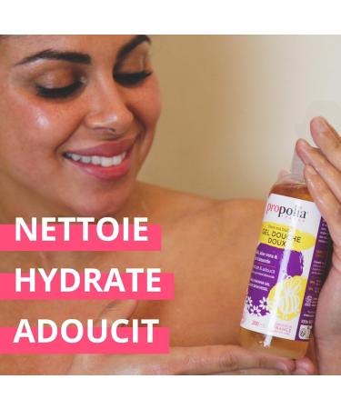 PROPOLIA Organic soft shower gel honeyalmond milkaloe veraorange blossom water moisturizes and softens children and adults made in France 200 ml - Buy Online on GoSupps.com