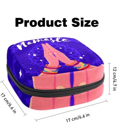 Portable Storage Bags for Women's Bandages & Menstrual Pads - Purple Mandala Design | Stylish & Functional for School & Office - Buy Online on GoSupps.com