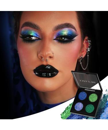 BEUSELF Chameleon Glitter Eyeshadow Palette | Intense Duochrome Colors | Blue Green Lavender Multichrome | Long Lasting Talc-Free Eye Makeup for Women - Buy Online on GoSupps.com