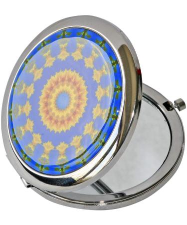 Buy MetALUm Silver Pocket Mirror with 2x Magnification - Stylish & Compact for On-the-Go | International Shipping Available - Buy Online on GoSupps.com