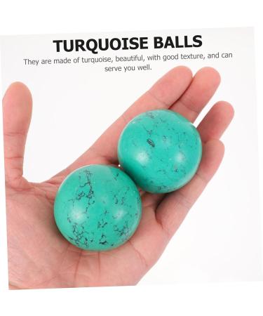 Buy Lurrose 2-St Turquoise Handball Baoding Balls - Chinese Health & Finger Exercise Muscle Massage Gifts - Buy Online on GoSupps.com