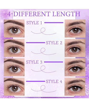 Reusable Self Adhesive Eyelashes - Easy to Apply, Waterproof False Lashes + 2 Tweezers - Thoughtful Gift for Women - 4 Pairs (Fresh Style) - Buy Online on GoSupps.com