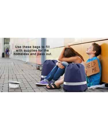 BeeGreen 20|30|50 Pieces Drawstring Backpacks Bags for Gym Sport Trip  DIY Reflective String Bags Cinch Sacks Navy 20 - Buy Online on GoSupps.com