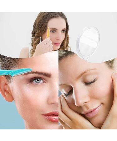 18-Piece Eyebrow Razor Set | Foldable Hair Removal Trimmer for Men & Women | Multi-Color Pink Blue Yellow | Face & Body Shaving Tool - Buy Online on GoSupps.com