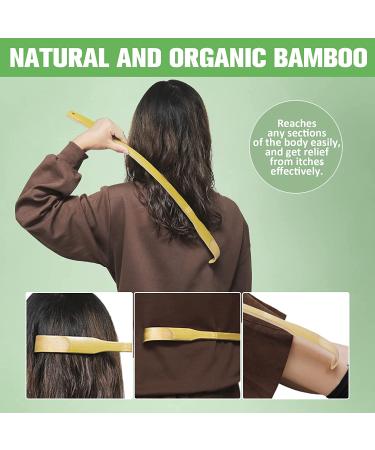 Curved Bamboo Back Scratchers for Men and Women - Heavy-Duty Handle - Best Gift for Anyone Needing Longer Reach - Buy Online on GoSupps.com