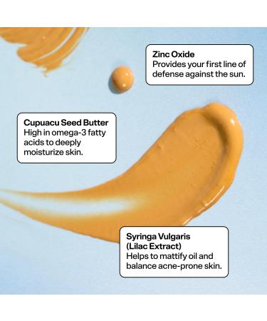 Bubble Skincare Daily Mineral Sunscreen Broad Spectrum SPF 40 - Tinted Sunscreen for Face with Zinc Oxide & Omega 3 Fatty Acids - Hydrating & Blurring Formula Suitable for All Skin Types (50ml) - Buy Online on GoSupps.com