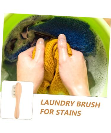 Multifunctional Laundry Brush - Cleaning Scrubbing & Stain Removal | Goat Hair Bristles for Clothes Furniture & Linen Care - Buy Online on GoSupps.com