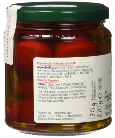 LaSelva Organic Hot Peperoncini Piccanti - Spicy Red Antipasti 270g | International Shipping - Buy Online on GoSupps.com