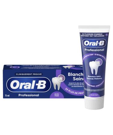 Oral-B Dentifrice Professional Blancheur Saine Arctic Fresh Ar me Menthe Poivr e Douce 75 ml White 75 ml (Lot de 1)