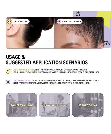 BestLand 5 Pcs Hair Wax Stick Set - Flyaways Edge Control & Styling Comb for Kids & Women | Pink Hair Bun Maker & Accessories - Buy Online on GoSupps.com