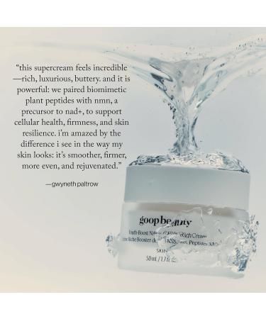 goop Beauty Youth-Boost NAD+ Peptide Rich Cream | Face Moisturizer for Aging Skin | Peptides Ceramides & NMN | Fine Lines & Wrinkles Treatment | 1.7 fl oz 1.7 Fl Oz (Pack of 1) No Color - Buy Online on GoSupps.com