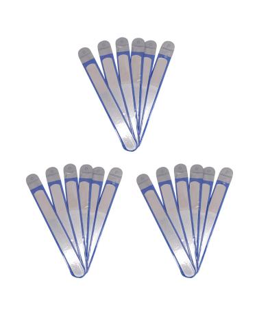 Balawin 18 Pieces Stainless Steel Nail File Double-Sided Diamond Nail File Metal Nail File Manicure File for Family and Travel