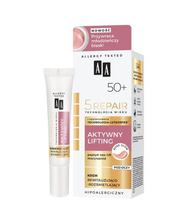 AA Alter Technology 5Repair 50+ Active Lifting Eye Cream Revitalisation Whitening 15 ml