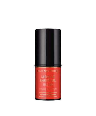 Max Factor Miracle Sheer Gel Blush Rouge stick in a modulable color and refreshing texture 004 red (glowing sunrise) colorful 8 g (1 Pack)