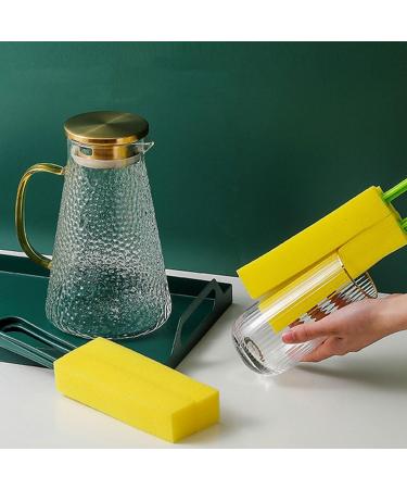 Cup Cleaner Brush Water Absorbing Sponge Bottle Brush Soft and Flexible Sponge for Thorough Cleaner Bottle Sponge Brush - Buy Online on GoSupps.com