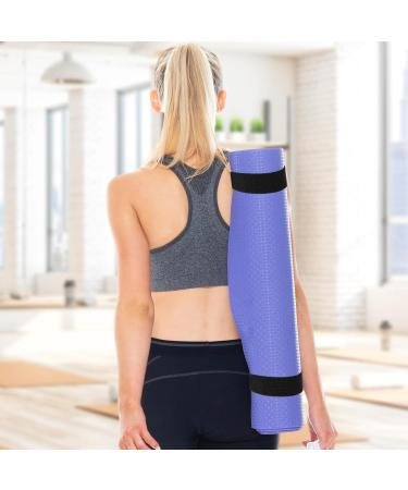 Premium Yoga Mat & Adjustable Strap - Perfect for Pilates Stretching & Fitness | Durable Polyester Yoga Accessories - Buy Online on GoSupps.com