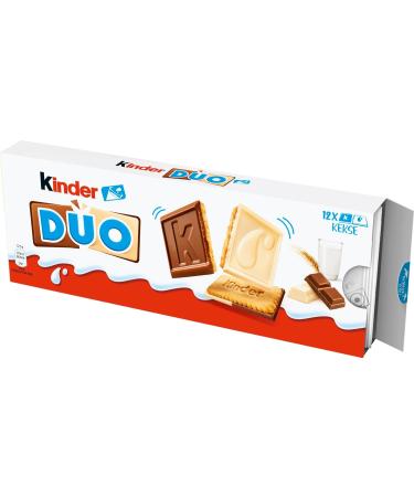 Buy Ferrero Kinder DUO - Milk & White Chocolate Biscuits 150g | International Shipping Available - Buy Online on GoSupps.com