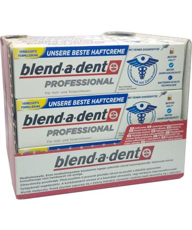 Blend-a-Dent Professional Adhesive Cream 12x40g - Strong Hold Denture Adhesive for Secure All-Day Comfort | International Shipping Available - Buy Online on GoSupps.com