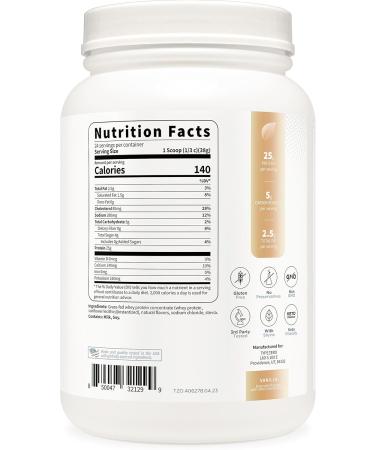Type Zero Grass Fed Whey Protein Concentrate Powder - Vanilla 2LBS | Gluten Free & Non-GMO | International Shipping Available - Buy Online on GoSupps.com