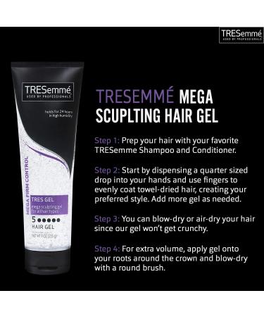 TRESemme Mega Sculpting Hold Hair Gel 9oz (Pack of 4) with Coconut Oil - Edge Control, Frizz Control for Curly Hair - Buy Online on GoSupps.com