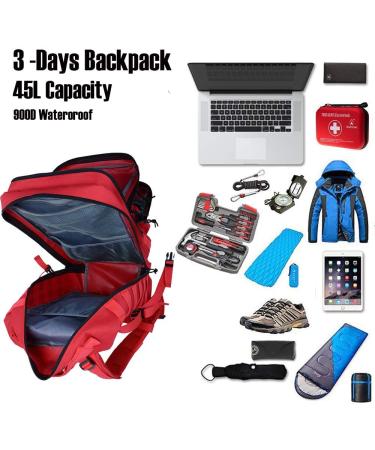 LHI Military Tactical Backpack 45L for Men and Women - Army Assault Pack Rucksack with Molle System in Grey - Buy Online on GoSupps.com