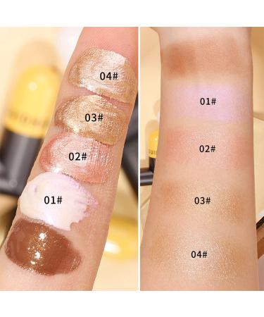 Erinde Liquid Highlight Bronzer Stick | Cream Face Glow Pen - Waterproof | Cruelty-Free - Shade 01 - Buy Online on GoSupps.com