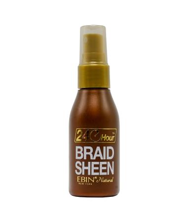 EBIN NEW YORK 24 Hour Braid Sheen Spray | Soothes braid tightness and soreness. Softens adds extra shine moisturizes & conditions 2oz / 60ml 2 Fl Oz (Pack of 1) Braid Sheen Spray