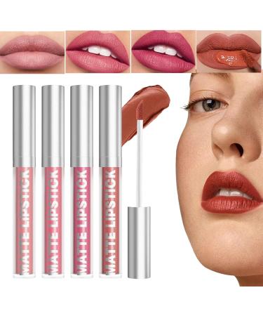  Yuemeuy Lipstick Set Moisturizing Matte Liquid Lip Tint for Women | Sweat-Resistant Lip Cosmetic Kit Makeup Supplies - Buy Online on GoSupps.com