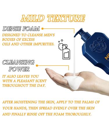 Mens Body Wash 500ml - Long Lasting Moisturizing Shower Gel for Men | Best International Shipping - Buy Online on GoSupps.com