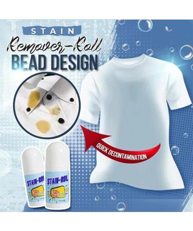 Clothes Stain Remover - Roll Bead Design Ideal for Emergency Stain Removal Portable No-wash Instant Stain Remover Pen Stain Remover Roller-Ball Cleaner for Clothes (1Pcs) - Buy Online on GoSupps.com